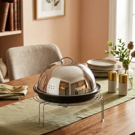 [3383395.26] Fuente de vaporización de acero inoxidable "Horno milagro 3 en 1" (3383395.98)