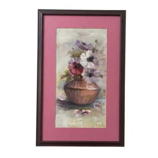 [4890094.22] Cuadro rosado "Bodegón Floral" 57 x 37 (4890095.200)