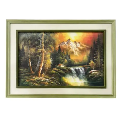 [4890095.24] Cuadro enmarcado "Paisaje de montaña" (4890095.130)