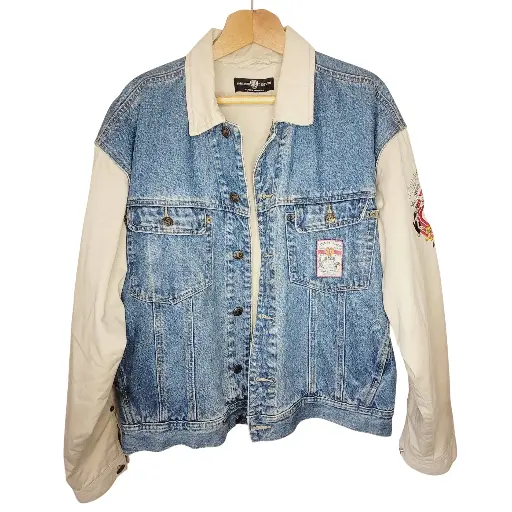 [010324446.25] Chamarra vintage de colección para hombre / Warner Bros.  Talla M/XL.  