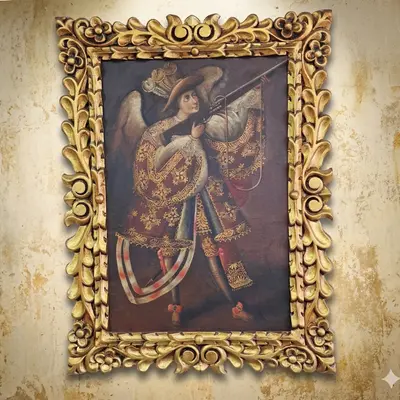 [310043.595.6] Cuadro Ángel Arcabucero (310043.595)