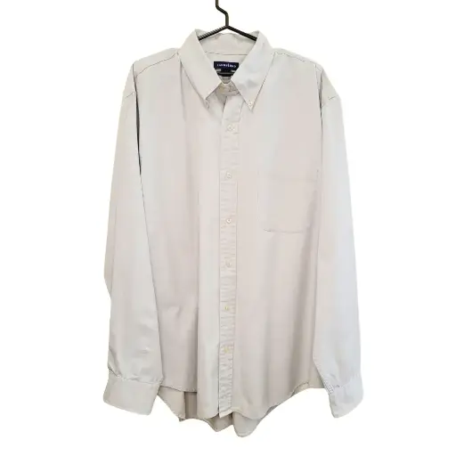 [25032561,75-3] Camisa blanca/Talla L - LandsEnd