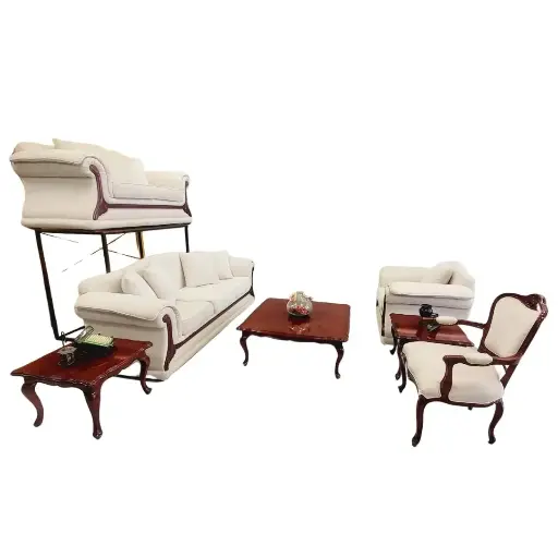 [2354956] Juego de living. 3 sofás, 1 poltrona y 3 mesas.