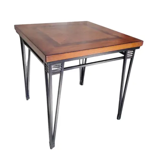 [3589798.3] Mesa de madera con estructura metálica