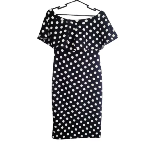 [5041901.12] Vestido de Maternidad puntos - Talla S