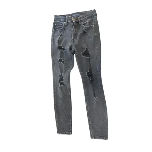 [3315458-10] Jean Aeropostale Negro Talla 10 a 12 años