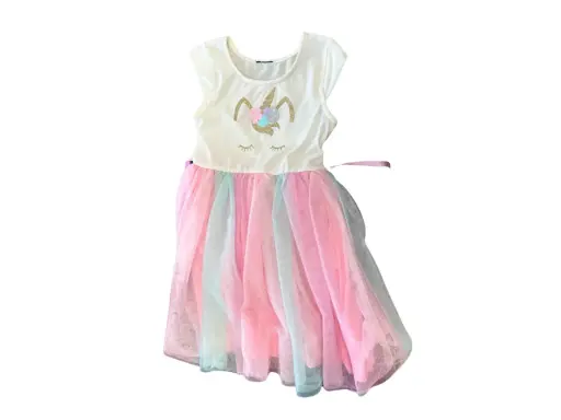 [3315458.8] Vestido para niña unicornio