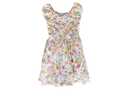 [3315458.13] Vestido blanco floreado Marca PLACE