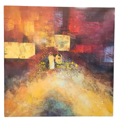 [3354471.2] Cuadro abstracto (95cm X 95cm)
