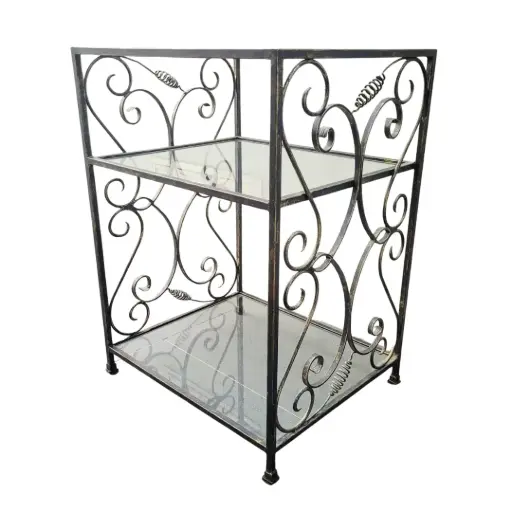 [4279202.40] Mesa de hierro forjado - 60 x 50 x 82 cm