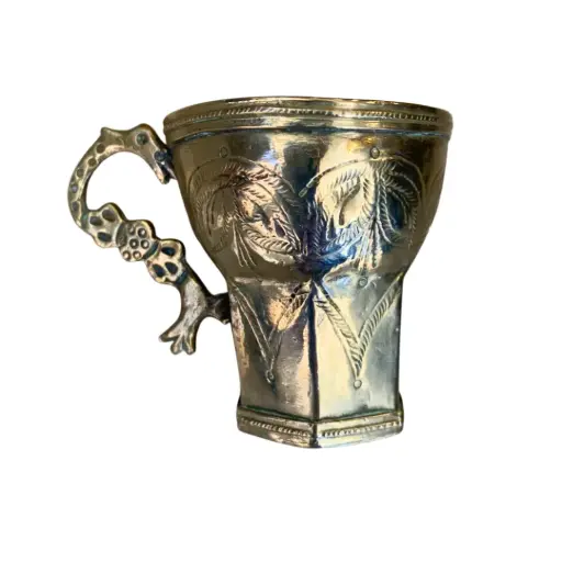 [1028667.15] Adorno taza de plata pequeña