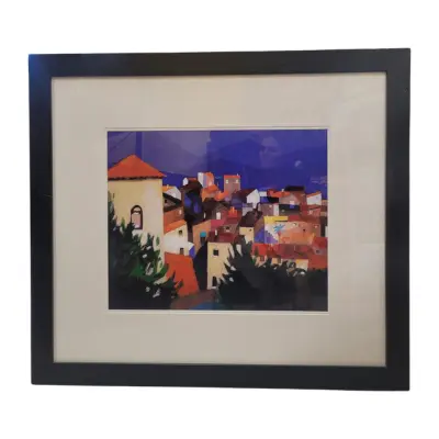 [45959658.9] Cuadro con marco negro - 86.5 x 76.5 cm
