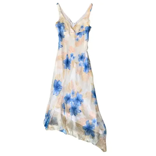 [2641042] Vestido Blanco floreado Talla M