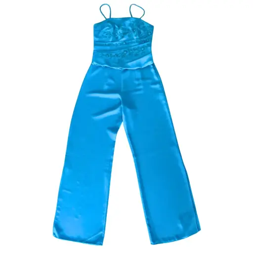 [2641042.1] Traje de dos piezas turquesa Talla M