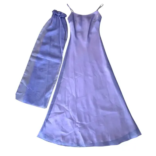 [2641042.3] Vestido color Lila con chal Talla M