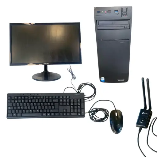 [4807330.13] Computadora de escritorio (Monitor Samsung, Teclado Delux, Cpu Delux,  Ratón genius,  Adaptador USB Inalámbrico WPS tp-link)