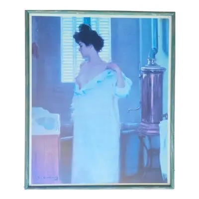 [246810.2] Cuadro MUJE (Litografía) con marco de madera