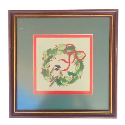 [246810.6] Cuadro bordado AVE 