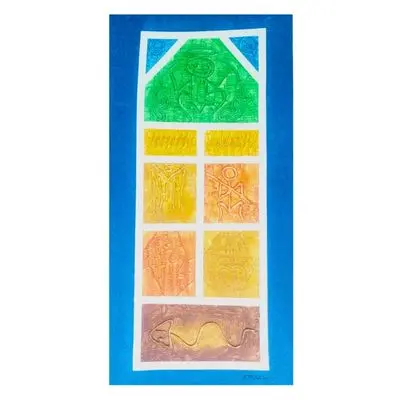 [246810.12] Cuadro abstracto Pintura al óleo 