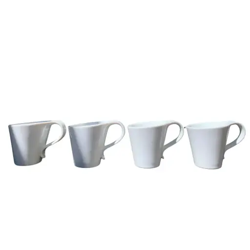 [2315273.16] Tazas blancas 4 unidades