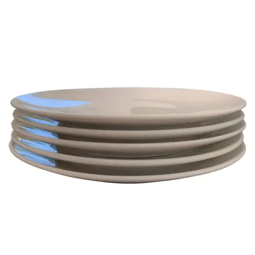 [2315273.22] Platos blancos grandes 5 unidades 