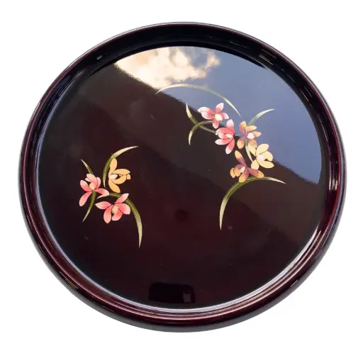 [3333906.9] Plato de decoración color vino estilo japonés